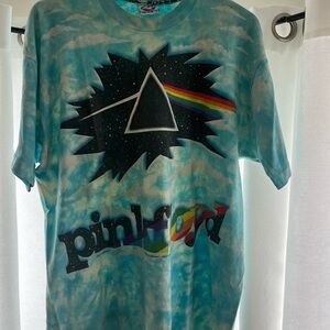 Vintage 1990s Liquid Blue Pink Floyd T-Shirt Single Stitch